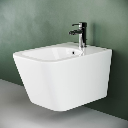 CN3008 Подвесное биде METRIC, 1 отверстие под смеситель, с крепежом для скрытого монтажа