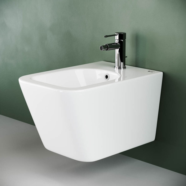 CN3008 Подвесное биде METRIC, 1 отверстие под смеситель, с крепежом для скрытого монтажа