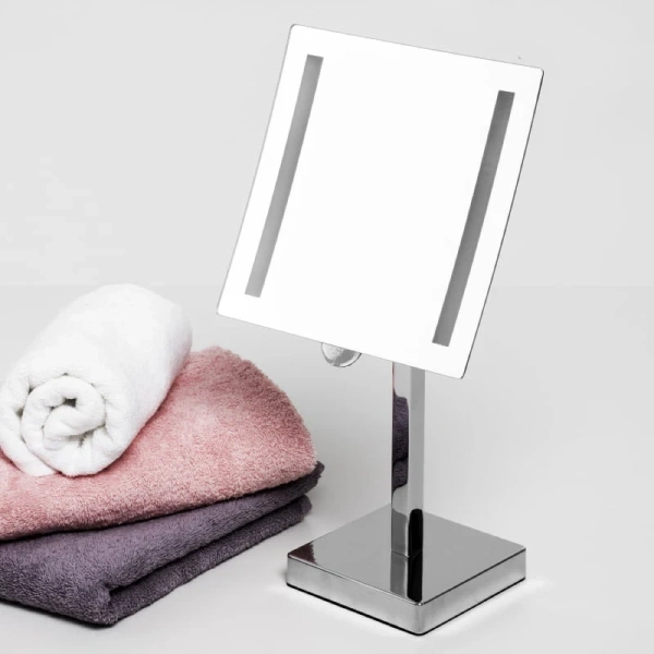 Зеркало WasserKraft K-1007 с LED-подсветкой, 3-х кратным увеличением