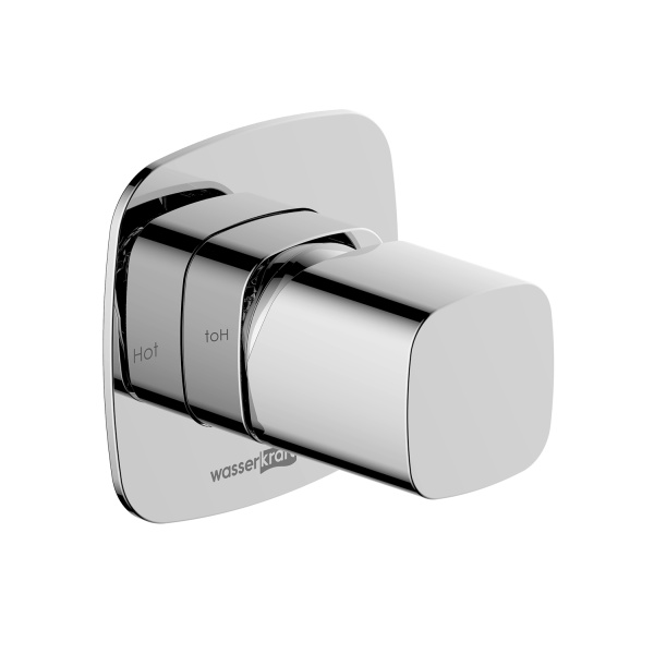Смеситель для душа WasserKRAFT "Naab" 8652, нержавеющая сталь, быстрый монтаж