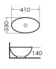Раковина GR-3018 (410*330*140)