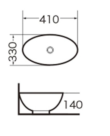 Раковина GR-3018 (410*330*140)