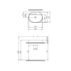 Раковина BERGES Ego SL накладная овал 60х45 см, с отверстием под смеситель