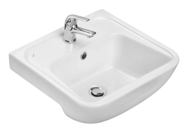 Раковина Santek "Лонги", подвесная, овальная, белая, санфарфор, 55х42 см