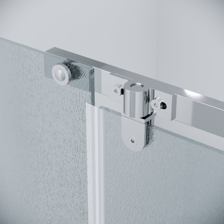 Душ.ограждение 120.K33.03.1080.10.02 Pragma (100*80*195) хром, стекло шиншилла, 2 места