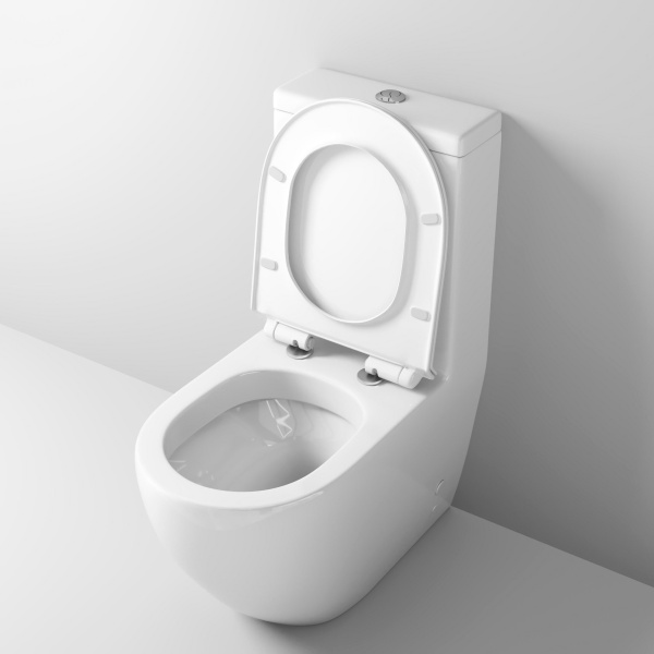 Унитаз GR-4496S Style (675*365*830) МОНОБЛОК напольный с тонкой крышкой, 1 место