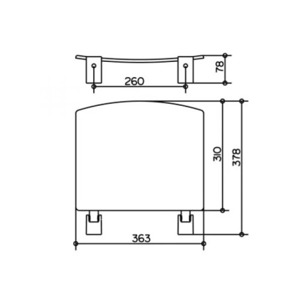 Сиденье для душа KEUCO Plan 14980010037