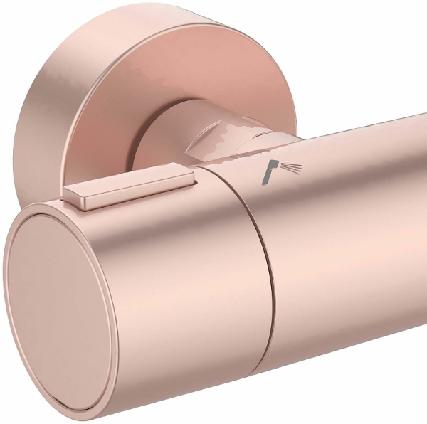 Душевая система Ideal Standard Alu+ BD583RO с термостатом Rose