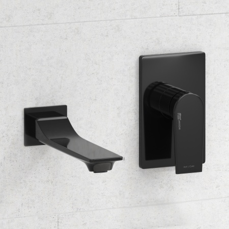 Набор для раковины WasserKraft Glan 6600 A66553, встраиваемый, черный
