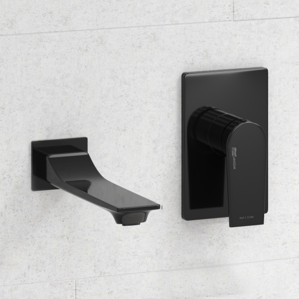 Набор для раковины WasserKraft Glan 6600 A66553, встраиваемый, черный