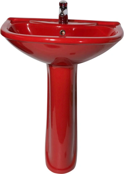 Раковина подвесная Оскольская керамика Престиж 60 45160100302 красная
