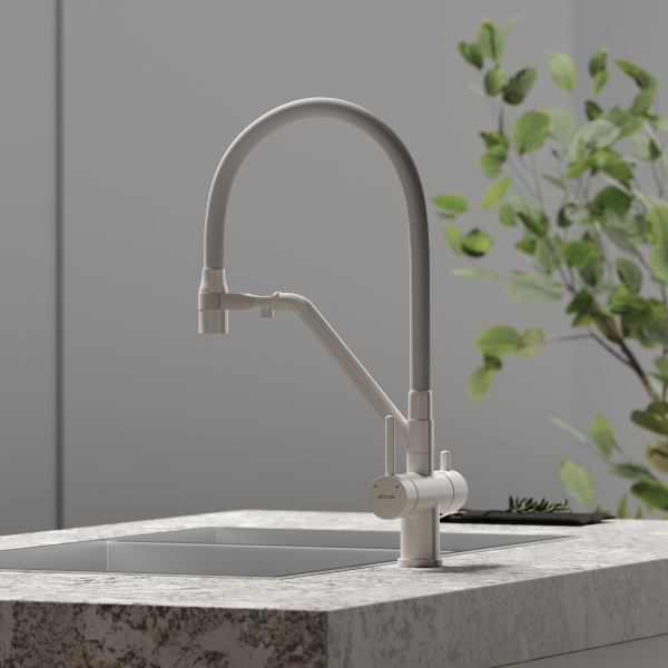 SC4003MW Смеситель для кухни SANCOS Dora с возможностью подключения фильтра для воды, цвет матовый б