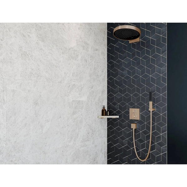Металлическая полка Hansgrohe AddStoris 41741140 угловая Шлифованная бронза
