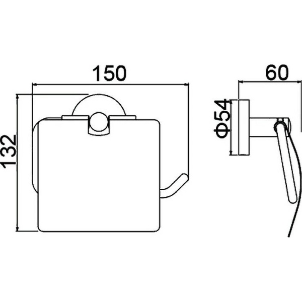 Держатель туалетной бумаги Timo Saona 13042/17 с крышкой Золотой