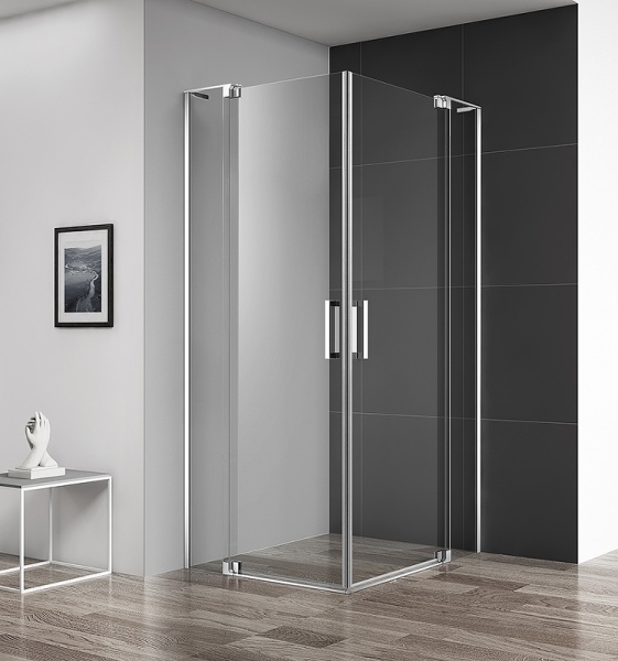 Душевой уголок Cezares Slider 100x80 SLIDER-AH-2-70/80-90/100-C-Cr профиль Хром стекло прозрачное