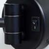 Зеркало WasserKraft K-1004BLACK с LED-подсветкой, 3-х кратным увеличением
