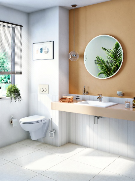 Раковина Vitra "S20", прямоугольная, фарфор, белая, врезная, 45x17x45 см