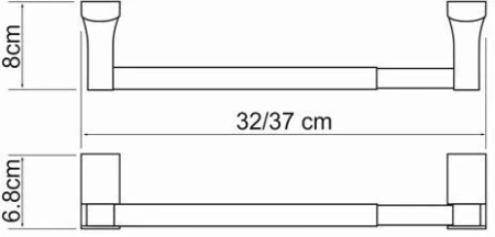 Полотенцедержатель WasserKraft Exter K-5291