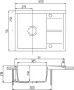 Кухонная мойка Aquaton Делия 65 1A718632DE210 Графит