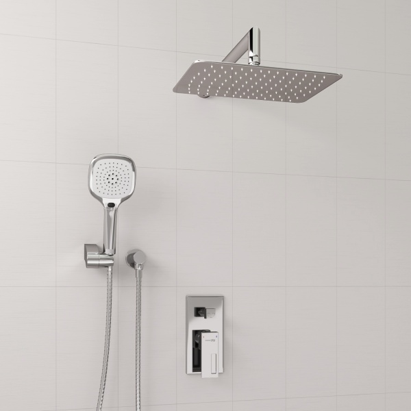 A16069 Встраиваемый комплект для душа с верхней душевой насадкой и лейкой