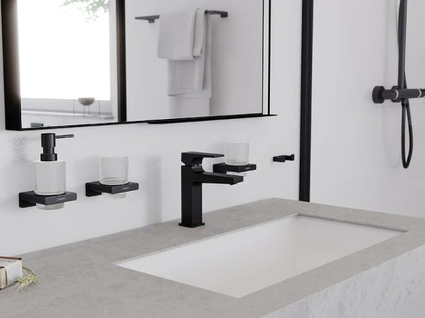 Дозатор для жидкого мыла Hansgrohe AddStoris 41745670 Черный матовый