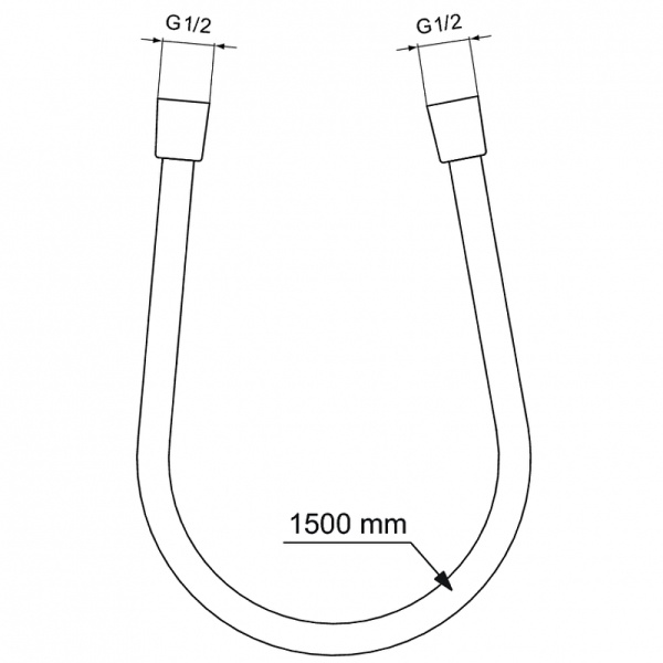 Душевой шланг Ideal Standard Ideal Flex BE150AA Хром