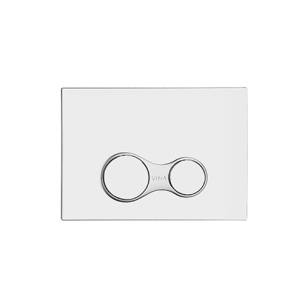 Комплект унитаза с инсталляцией Vitra Integra Round 9856B003-7205 с сиденьем Микролифт и клавишей смыва Хром глянцевый