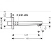 Излив для смесителя Hansgrohe Metropol 32542000 Хром
