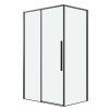 Душ.ограждение 120.K33.01.1270.21.00 Galaxy (120*70*195) черный матовый, стекло прозрачное, 2 места