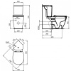 Унитаз компакт Ideal Standard Connect E803601 без бачка и сиденья
