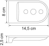 Мыльница WasserKraft Kammel K-8369
