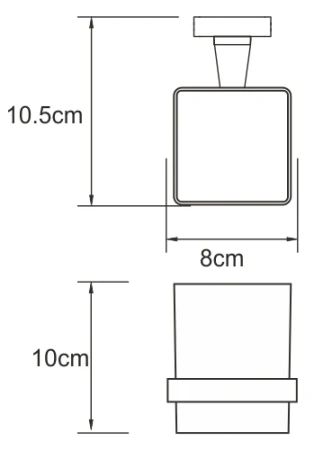 Подстаканник одинарный WasserKraft Dill K-3928