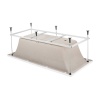 Ванна BERGES акриловая FEYA 150x70 c каркасом