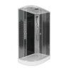 Душ.каб. NG-4512-14L BLACK (1200х800х2150) низкий поддон(13см) стекло МОЗАИКА 3 места