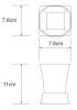 Стакан для зубных щеток WasserKraft Amper K-5428BLACK