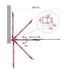 Душевая шторка на ванну BelBagno LUCE-VF-11-90/145-C-Cr