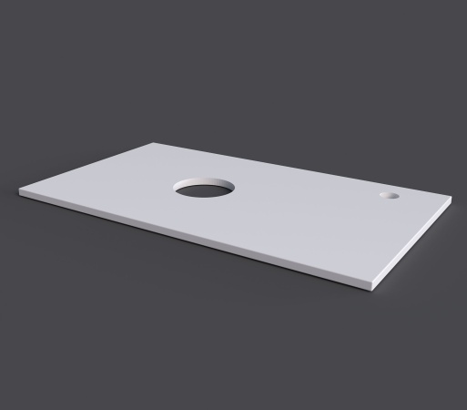 Столешница МДФ "ФЛАЙ-80 см" белая