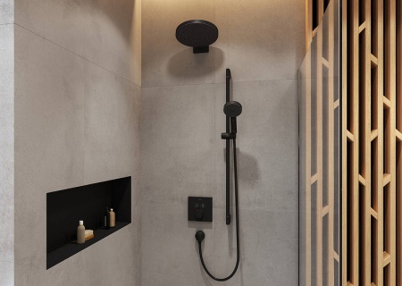 Верхний душ Hansgrohe Pulsify S 260 1jet 24140670 Черный