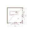 Душевой уголок BelBagno UNO-195-A-2-85-C-Cr