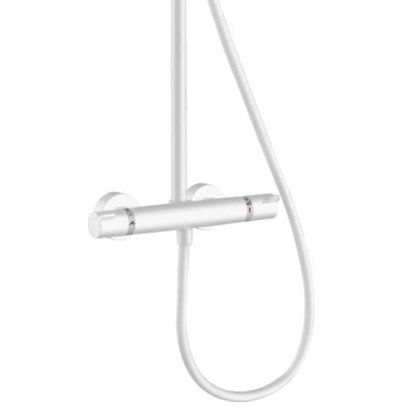 Душевая система Hansgrohe Croma Select S 26890700 с термостатом Белая матовая