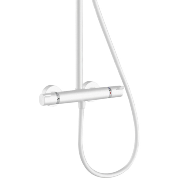 Душевая система Hansgrohe Croma Select S 26890700 с термостатом Белая матовая