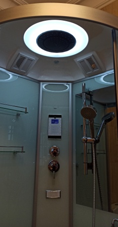 Душевая кабина Frank F606 с баней 100х100 см