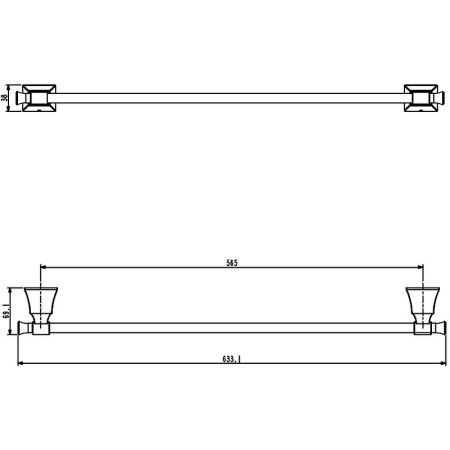 Полотенцедержатель Art&Max Vita AM-G-7836 Хром