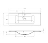 Раковина из литьевого мрамора BelBagno BB1200/450-LV-MR-PR