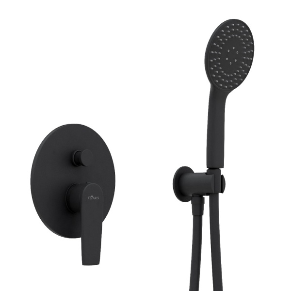 Встраиваемый душевой комплект CEZARES Nautic-DSIP-NOP, латунь, черный матовый