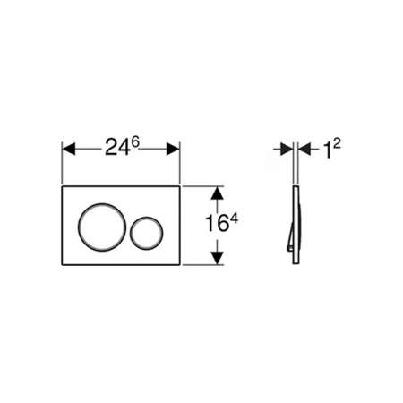 Клавиша смыва Geberit Sigma 20 115.882.11.1 Белая глянцевая и матовая