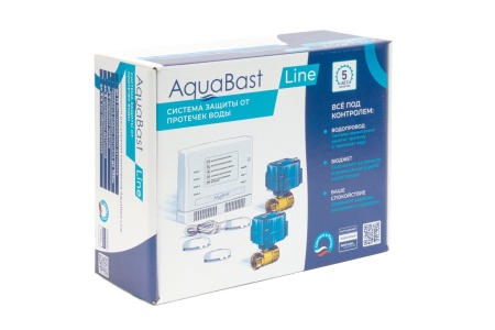 Комплект защиты от протечки воды AquaBast Line Коттедж 1/2”
