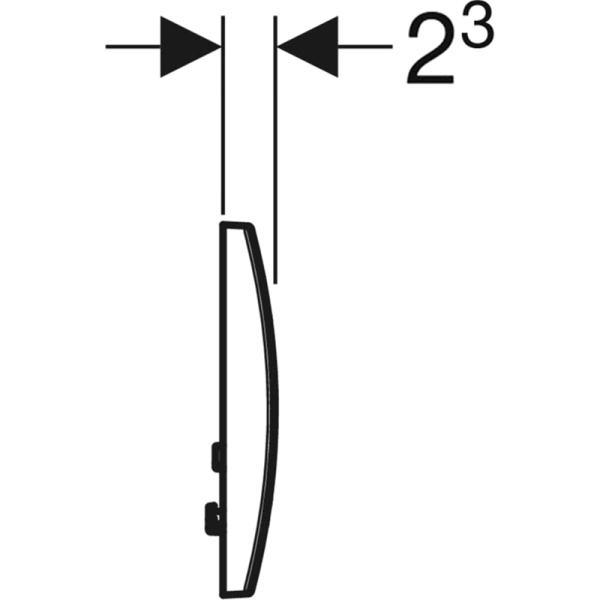 Клавиша смыва Geberit Delta20 115.127.11.1 Альпийский белый