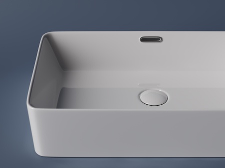CN5025 Умывальник чаша накладная прямоугольная, слив-перелив Element 600*380*140мм