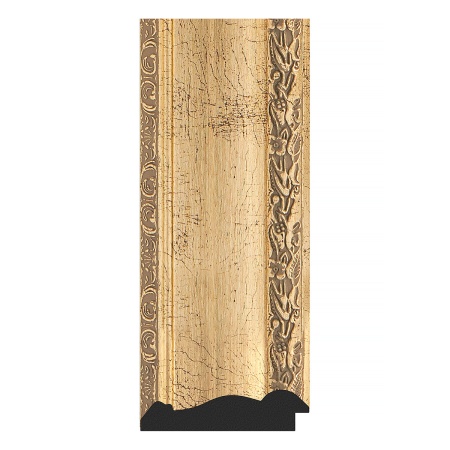 Зеркало настенное Polygon EVOFORM в багетной раме состаренное серебро с орнаментом, 72х92 см, BY 7263